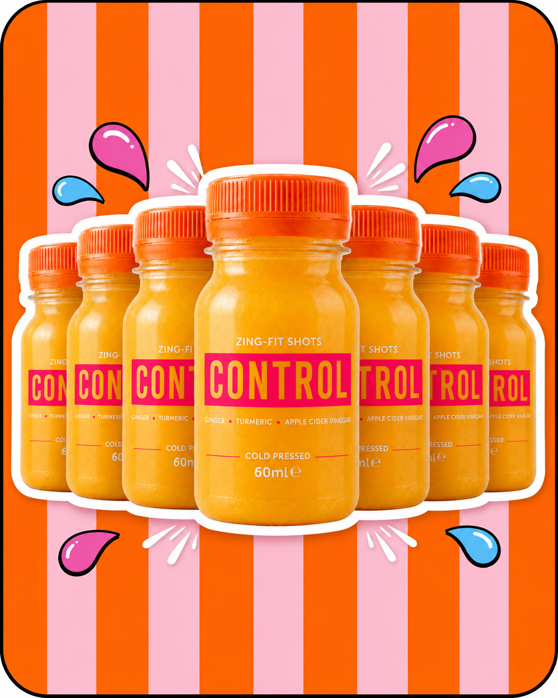 Control 7-Day Starter Pack (60ml Cold-Pressed Ginger Shots)