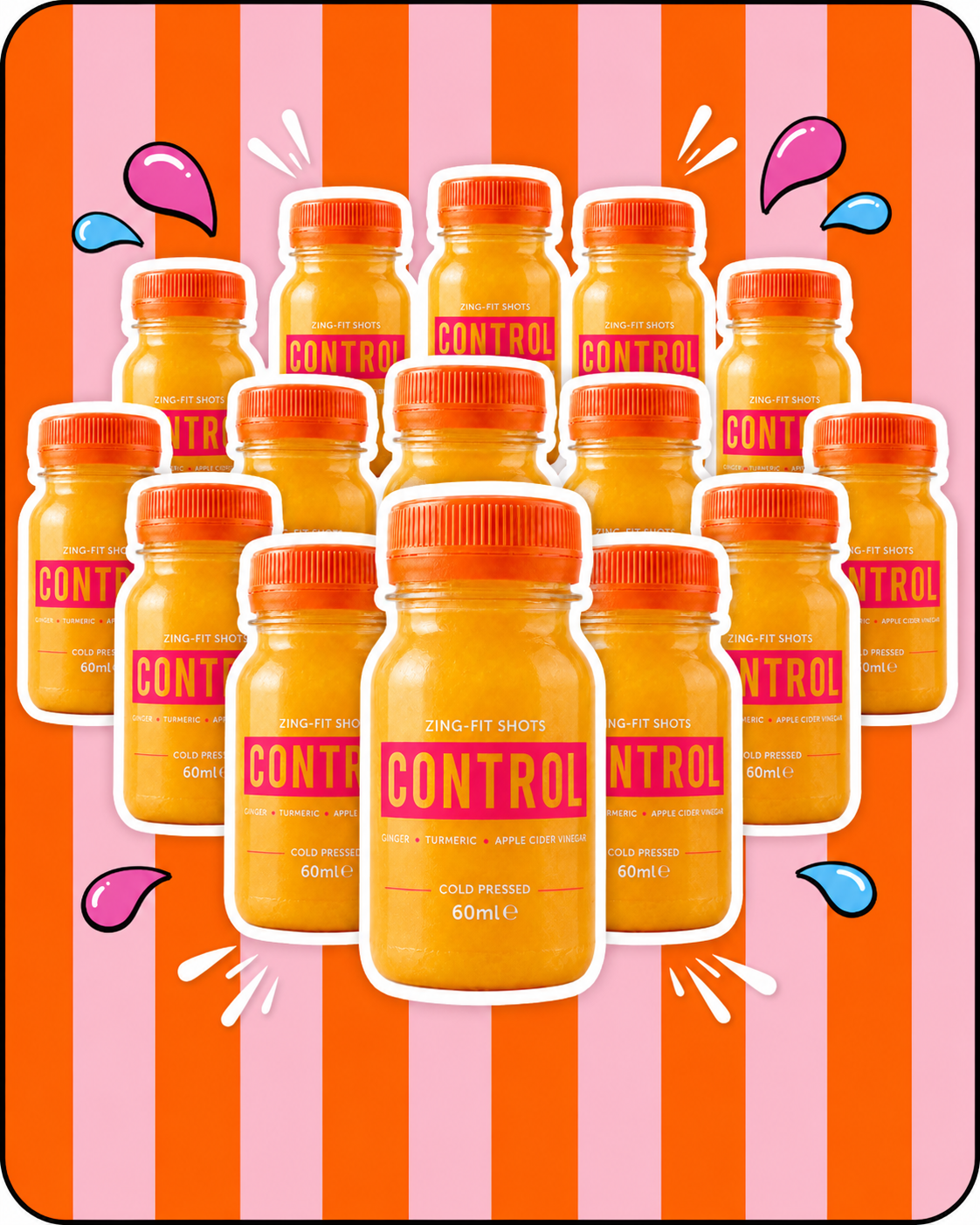 Control 2-Week Boost Pack (Cold-Pressed 50ml Shots)